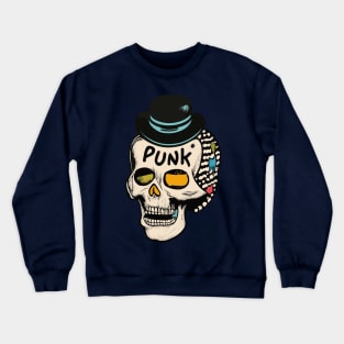 Punk Skull Crewneck Sweatshirt